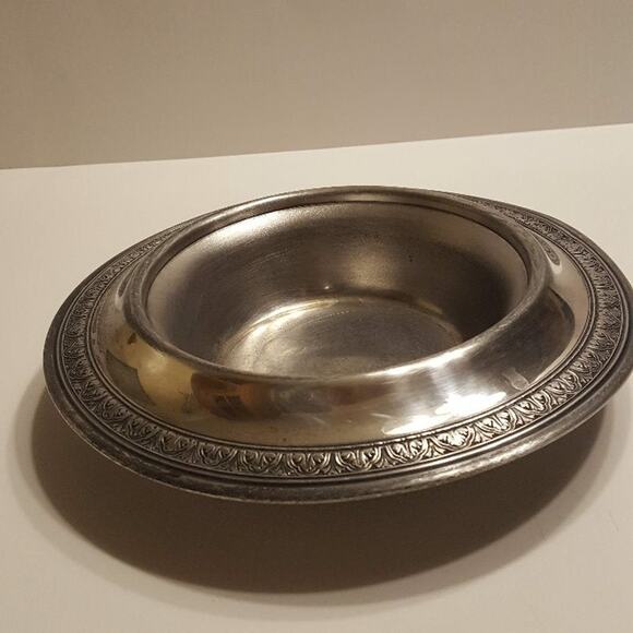 Vintage Ornate Poole Silver Company Bowl Plate 9 ½” diameter - Picture 2 of 8